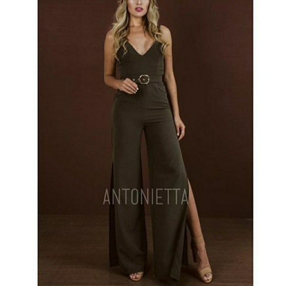 💥Olivia Olive Jumpsuit - Picture 5 of 8